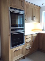 Two single ovens stacked