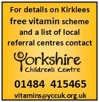 Over 3000 new Healthy Start free vitamin referrals since January in Kirklees