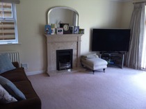 Advice on colour/finish for tv stand in this room (pic)