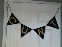 Bunting, an essential piece of camping kit.