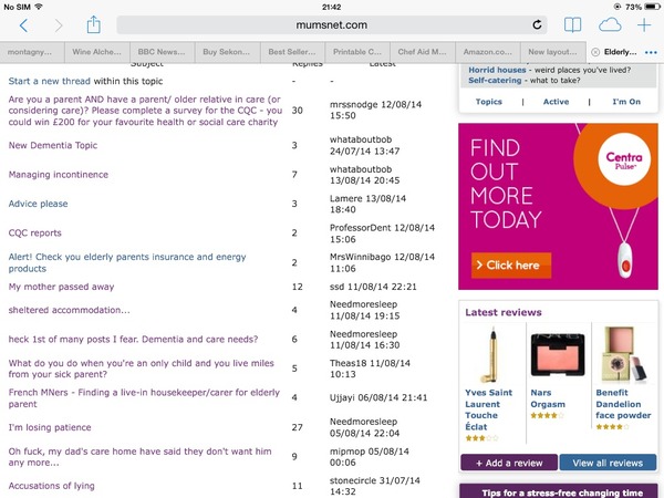 New layout on mumsnet , Mmm not sure I like