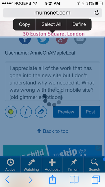 Official Mumsnet mobile thread part 3