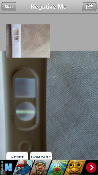 Pregnancy test possitive but spilt Pepsi on it