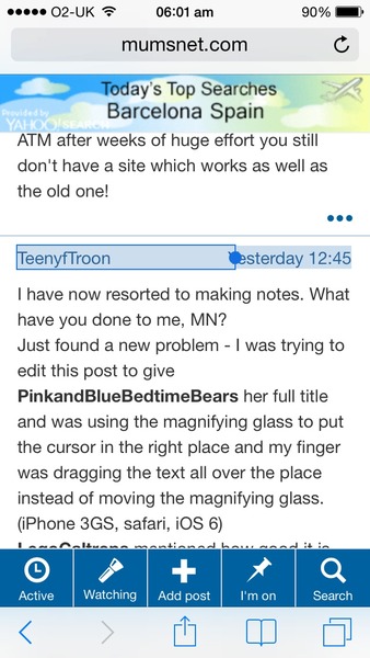 Official Mumsnet mobile thread part 3