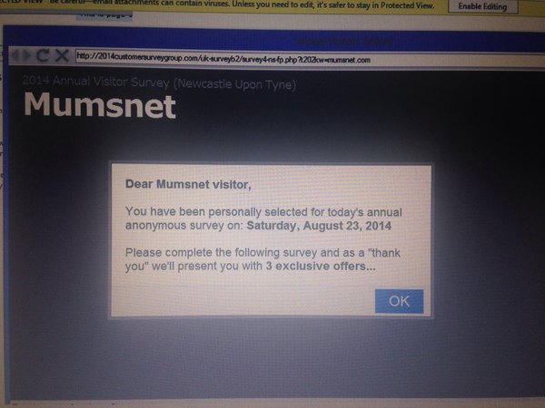 Is this you or have I got a virus?