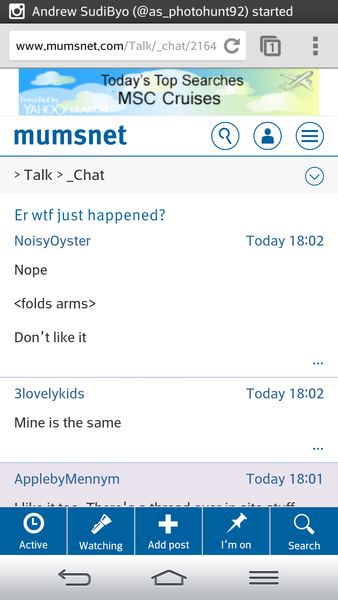 to think the new MN interface is dire on a phone screen?