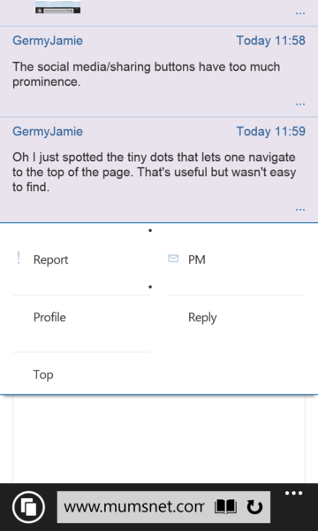 New layout on mumsnet , Mmm not sure I like