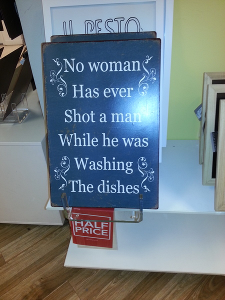 to have complained to the manager about this sign in Debenham