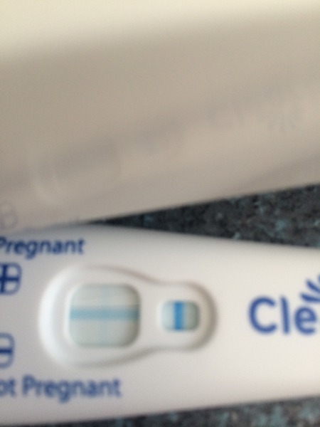 Pregnancy test possitive but spilt Pepsi on it