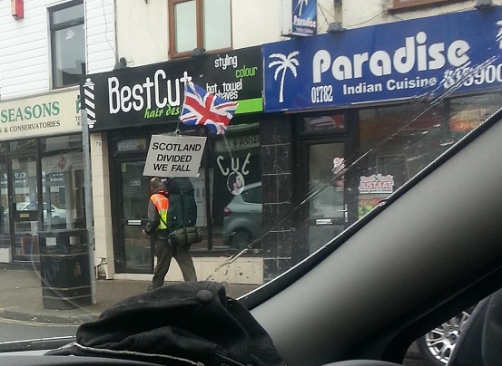 To want "No Thanks" referendum posters to be available