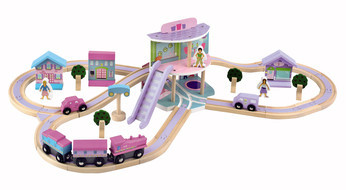 to buy the wooden ikea train stuff for a little girl?