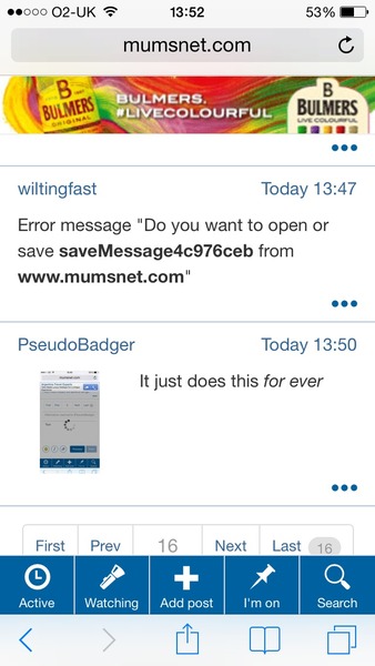 Official Mumsnet mobile thread part 3