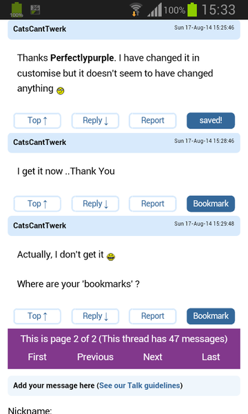 To think place marking ruins threads?