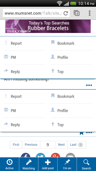 Official Mumsnet mobile thread numéro deux