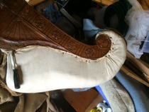 Re-upholstering a chaise longue