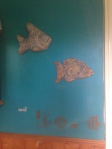 This must win a prize for the most 'interesting ' bathroom!