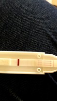 faint pregnancy test but period pains!