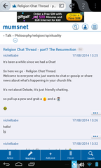 Official Mumsnet mobile thread numéro deux