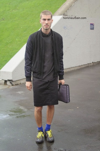 husband wearing my clothes