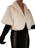 little fur jacket for the evening, in a white or silver grey