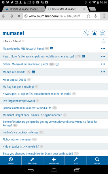 Official Mumsnet mobile thread part 3