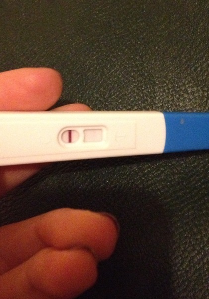 Very faint pink line?