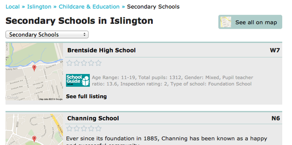 School admissions - check out Mumsnet local