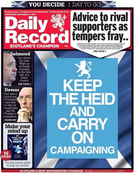 Indyref 12 - keeping the ball rolling