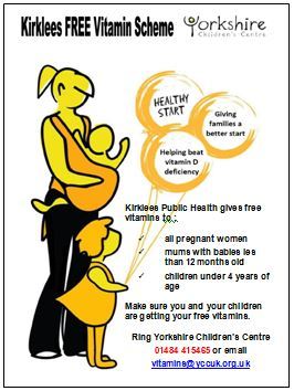 Live in Kirklees? - make sure you and your children get your free vitamins