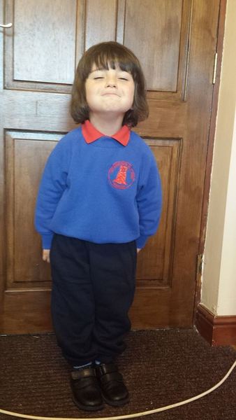 To think pre-school uniform is a bit sad?