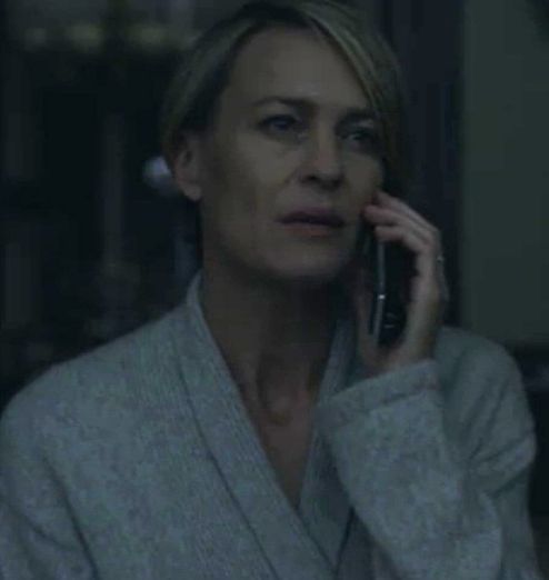 knitted/ cashmere type bathrobe / dressing gown?