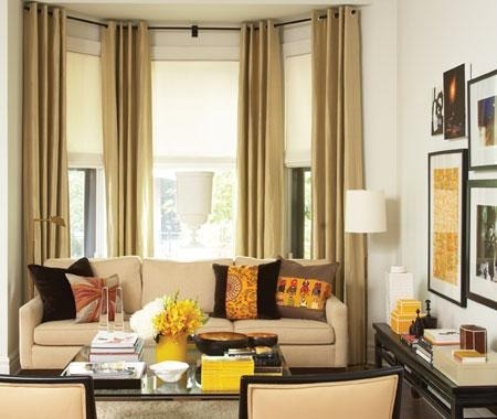 Ideas for bay window coverings