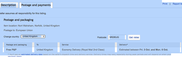 The business of couriers, and payment by Paypal