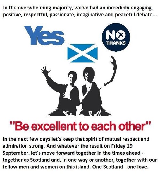 To remind anyone voting in the indyref tomorrow...