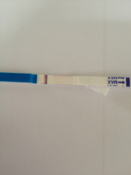 Would you mind having a look at this pregnancy test please?