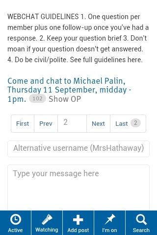 Official Mumsnet mobile thread part 3