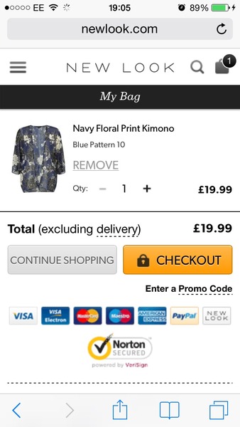 New look have 20% off tonight