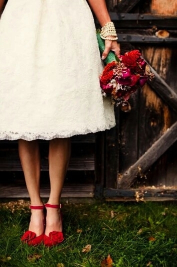 Is it ok to wear red shoes to my Christmas wedding?