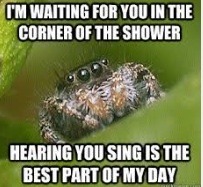 To wake DH up to save me from the mahooosive spider that has just run into the room?