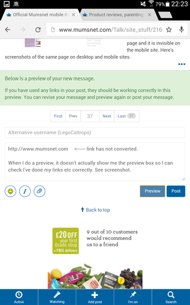 Official Mumsnet mobile thread part 3