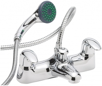 Anyone got a deck mounted handheld shower? Does it leak?