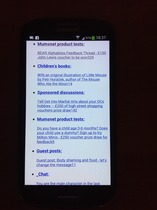Mobile site on Samsung 3 Lte