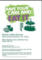 Brixton coffee morning for Macmillan