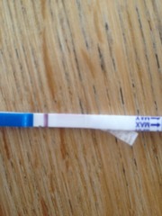 Would you mind having a look at this pregnancy test please?