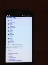 Mobile site on Samsung 3 Lte