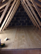 Dh has been boarding out the loft