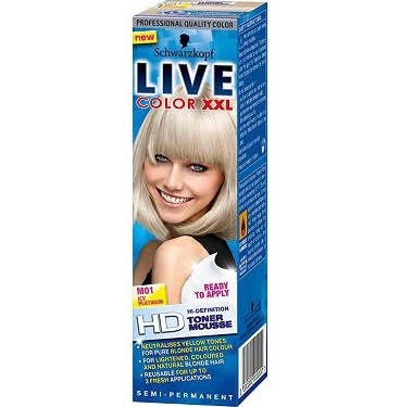 Ash blonde home hair colour
