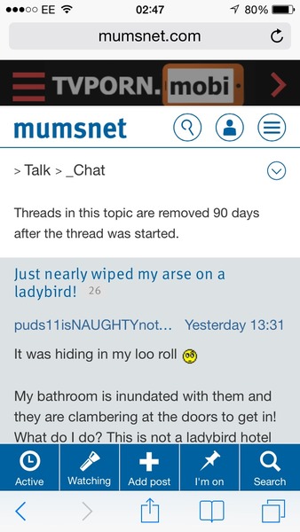 I'm assuming you know that active convos is redirecting to a porn site