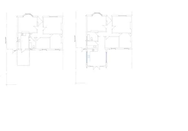 External door to new utility room