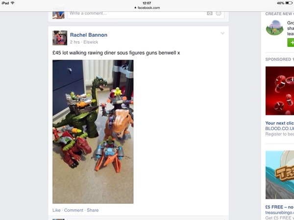 Stupid Facebook selling.